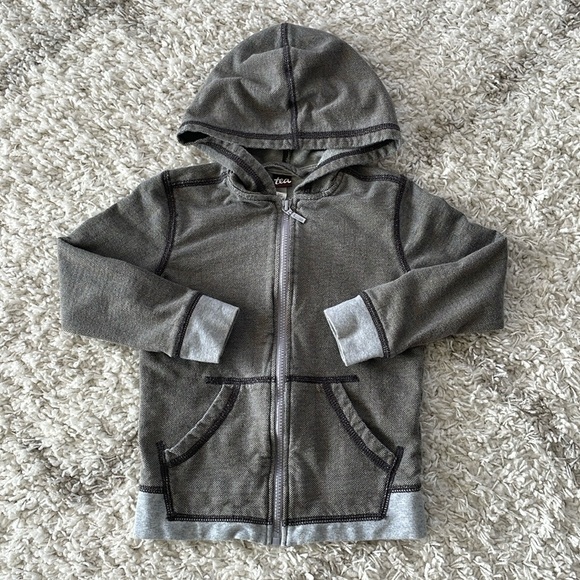 Tea Collection Zip-Up Hoodie Size 5 - Picture 2 of 9